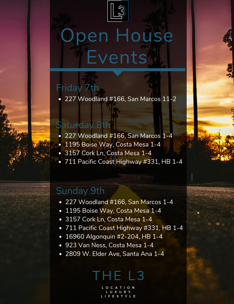 Open House Events!